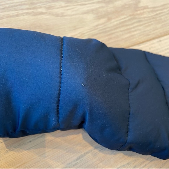 Navy Sherpa Lined Puffer Jacket with Hood - Picture 10 of 11